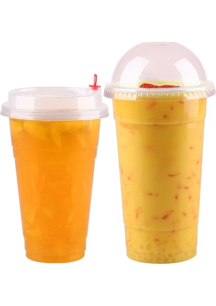 Düz Kapak Stili 100 Adet Ack Tek Kullanımlık Plastik Süt Çay Bardakları Içecek Suyu Bardakları Paket Servis Içme Paketi Özelleştirilmiş (Yurt Dışından) fiyatları