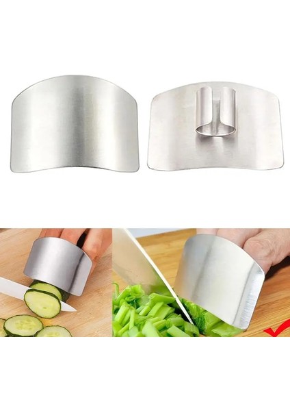 1 Adet Tarzı 6.5X4.8X2CM Paslanmaz Çelik Parmak Koruma Parmak El Kesim El Koruyucu Bıçak Kesim Parmak Koruma Aracı Mutfak Pişirme Bıçakları Aksesuarları (Yurt Dışından) fırsatları
