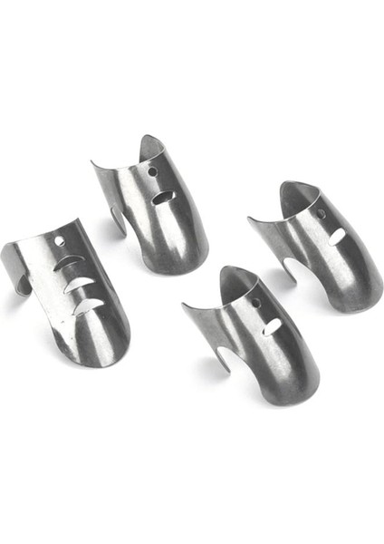 4 Adet Set Stili 4pcsset Ayarlanabilir Parmak Koruyucu Paslanmaz Çelik Parmak El Parmak Koruma Koruyucu Bıçak Dilim Chop Güvenli Dilim Pişirme Aracı (Yurt Dışından)