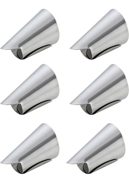 6 Adet Tarzı Pcs Güvenli Kuruyemiş Soyma Chop Fıstık Sheller Parmak Koruma El Kalkanı Mutfak Parmak Koruyucuları Kesme Koruma Aracı (Yurt Dışından)