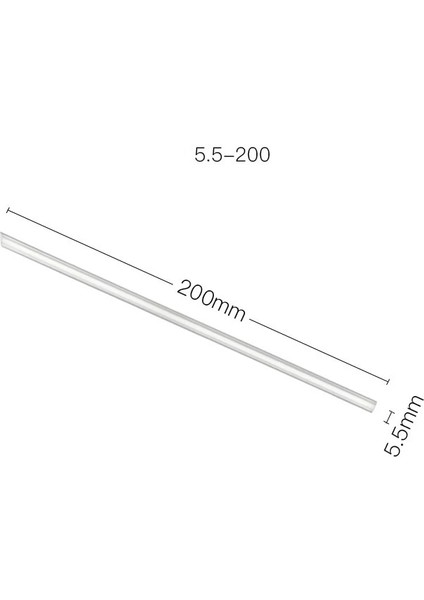 5.5-200 Tarzı Tek Kullanımlık Pipetler Bağımsız Ambalaj Kalınlaştırılmış Şeffaf Kalın Ince Içecek Sütlü Çay Içme Düz Pipetler Parti (Yurt Dışından)