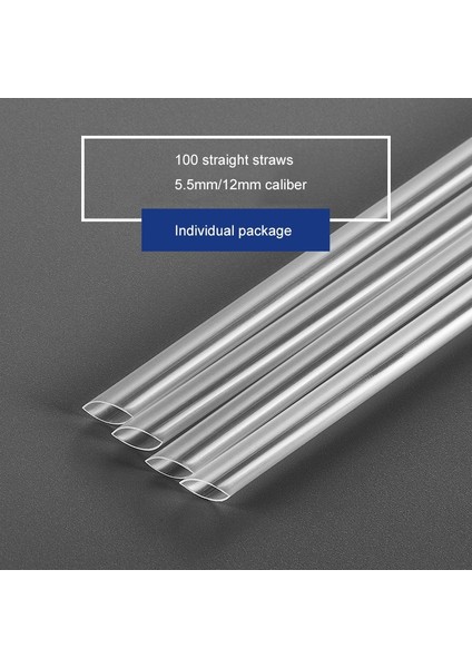5.5-200 Tarzı Tek Kullanımlık Pipetler Bağımsız Ambalaj Kalınlaştırılmış Şeffaf Kalın Ince Içecek Sütlü Çay Içme Düz Pipetler Parti (Yurt Dışından) indirimleri