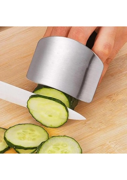 Tek Parmak Stili Paslanmaz Çelik Parmak Koruma Parmak El Kesim El Koruyucu Bıçak Kesim Parmak Koruma Aracı Mutfak Pişirme Bıçakları Aksesuarları (Yurt Dışından)