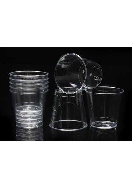 100 Adet ml Plastik Bardak Tek Kullanımlık Atıcı Bardakları Tek Kullanımlık Şeffaf Plastik Bardak Bardaklar Jöle Bardakları Taşınabilir Bardaklar (Yurt Dışından) fırsatları
