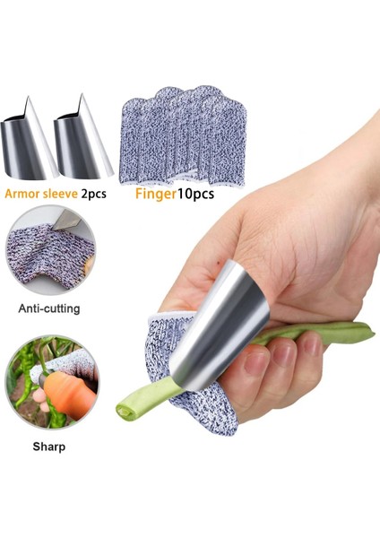 10 Adet Tarzı Sebze Toplama Saksı Trim Kimyasal Elyaf Başparmak Bıçağı Set Bıçak Parmak Koruyucu Başparmak Trim Silikon Başparmak Bıçağı Bahçe Aletleri (Yurt Dışından)
