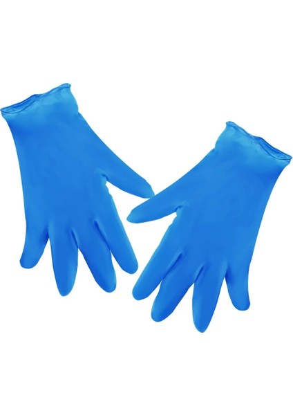 Mavi S Tarzı 100 Adet Mekanik Nitril Eldivenler Ev Temizleme Yıkama Siyah Laboratuvar Nail Art Anti-Statik Eldivenler Boyut Xl Pvc Eldiven (Yurt Dışından)