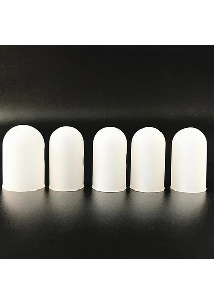 Açık Gri Tarzı 5 Adet Silikon Parmak Kapak Kapağı Parmak Koruyucu Yalıtım Parmak Koruma Kaymaz Set Parmak Barbekü Mutfak Gadget Korumak (Yurt Dışından)