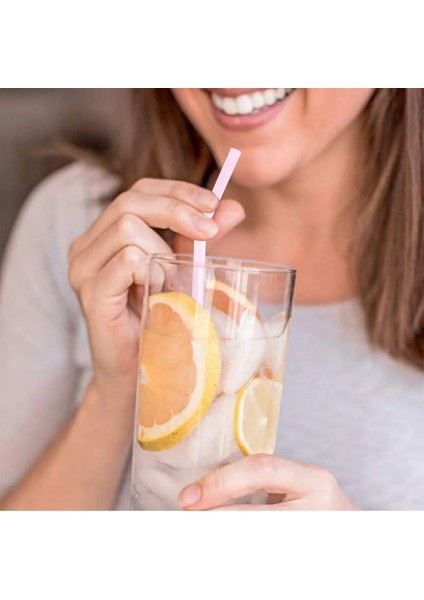 Çok Renkli Stil 100 Adet . Bükülebilir Içme Pipetleri Tek Kullanımlık Içme Samanı Esnek Çeşitli Renkler Parti Milkshake Kokteyli Için Çizgili (Yurt Dışından)