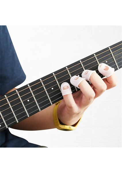 Açık Mavi Stil 5 Adet Ince Selüloit Gitar Başparmak Seçtikleri Parmak Kapağı Ekleme Hattı Için Parmakları Koruyun Elastik Ukulele Parmak Şapkası (Yurt Dışından) modelleri