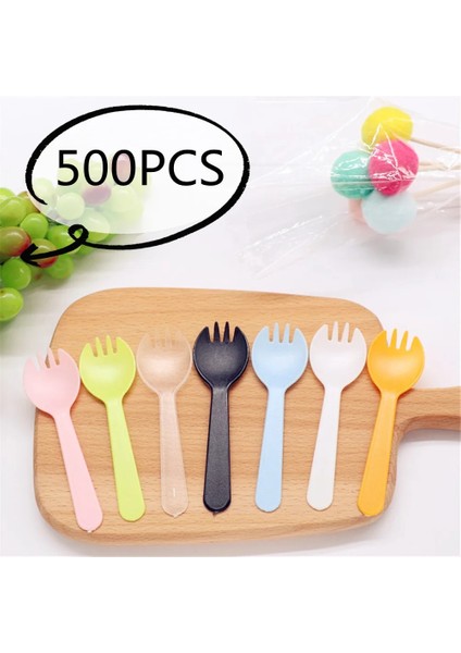 Mavi Stil 100 Adet Et Tek Kullanımlık Plastik Kaşık Çatallar Kek Dondurma Salatası Meyve Tatlısı Çorbası Çay Kahve Partisi Kek Pişirme Dükkanı Tedarik (Yurt Dışından) fiyatları