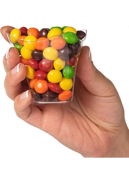 135ML Tarzı 50 Parça ml Plastik Tatlı Bardakları Yoğurt Musları Puding Fincan Mini Porsiyon Bardakları Konteyner Sofra Parti Düğün Malzemeleri (Yurt Dışından)