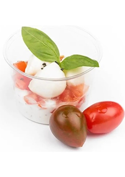 100 Adet 30ML Tarzı Tek Kullanımlık Porsiyon Bardakları Sos Yoğurt Jöle Puding Musluk Fincan Take-Out Fincan Şeffaf Kapaklı Çeşni Kapları (Yurt Dışından)