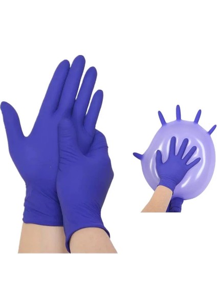 20 Adet Tarzı M Beden Mavi-Mor Tek Kullanımlık Eldivenler Nitril Lateks Eldivenler Ev Mutfak Laboratuvarı Temizlik Eldivenleri Kek Araçları Aksesuarları (Yurt Dışından) fiyatları