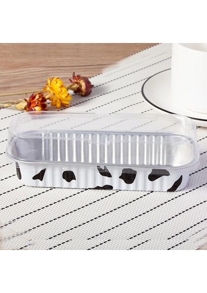 Fincan ve Kapak2 Tarzı 50 Parça Renkli Alüminyum Folyo Pişirme Kek Kutusu 200ML Dikdörtgen Küçük Teneke Bardak Peynir Tatlı Ekmek Paketleme Kapaklı Bardak (Yurt Dışından)