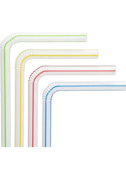 Çok Renkli Stil 100 Adet Plastik Içme Pipetleri 8 Inç Uzun Çok Renkli Çizgili Bedable Tek Kullanımlık Pipetler Parti Çok Renkli Gökkuşağı Samanı (Yurt Dışından) fiyatları