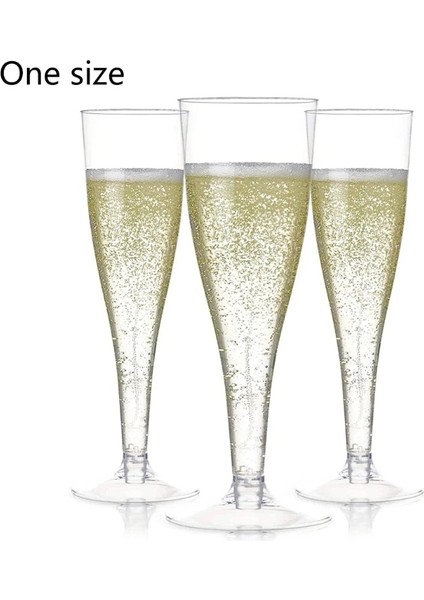 Lastic Şampanya Flütleri Tek Kullanımlık Şeffaf Bardaklar Kızartma Bardakları Düğün Parti Malzemeleri (Yurt Dışından) fiyatları