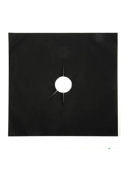 Siyah Stil Wsomıgo Black&sliver Yeniden Kullanılabilir Folyo Gazlı Ocak Ocak Koruyucu Astar Kapak Temizleme Mutfak Aleti Mutfak Aksesuarları-S (Yurt Dışından)