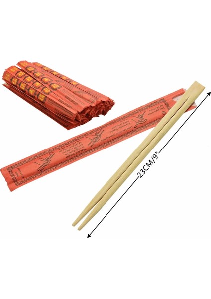 Bambu Yemek Çubukları Tarzı 25 Adet Agoda Tel Saplı Çin Paketi Gıda Kapları Tek Kullanımlık Erişte Kutuları Yemek Hazırlama (Yurt Dışından)