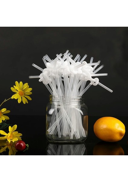 Şeffaf Stil 100 Adet 100 Adet 26*0.6 cm Siyah Tek Kullanımlık Saman Kokteyl Suyu Dıy Ev Partisi Düğün Doğum Günü Aile Için Payet Bükülebilir Renkli (Yurt Dışından) fırsatları
