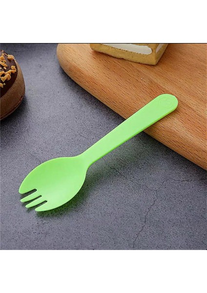 Yeşil Stil 300 Adet Et Tek Kullanımlık Plastik Kaşık Çatallar Kek Dondurma Salatası Meyve Tatlısı Çorbası Çay Kahve Partisi Kek Pişirme Dükkanı Tedarik (Yurt Dışından)