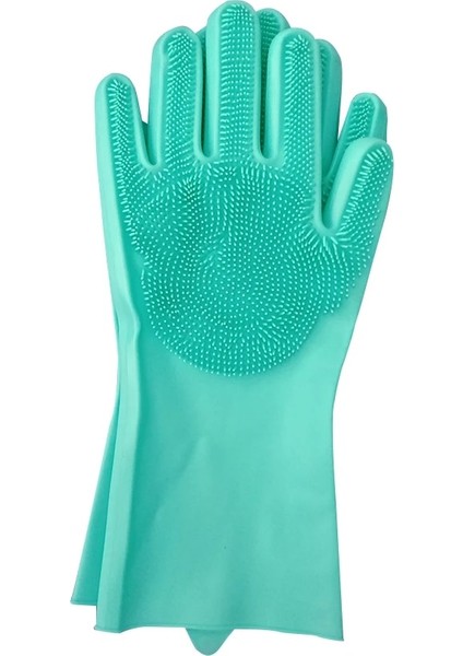 Yeşil Stil Hava Sihirli Silikon Bulaşık Temizleme Eldivenleri Çok Işlevli Silikon Ovma Eldivenleri Fırça Mutfak Ev Temizleme Için (Yurt Dışından)