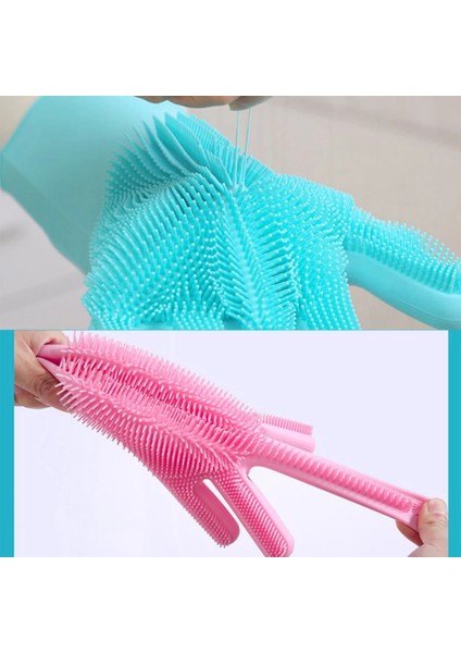 Yeşil Stil Hava Sihirli Silikon Bulaşık Temizleme Eldivenleri Çok Işlevli Silikon Ovma Eldivenleri Fırça Mutfak Ev Temizleme Için (Yurt Dışından) fırsatları