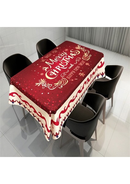 Bir Stil 140X180CM 2020 Yeni Yıl Noel Masa Örtüsü Mutfak Yemek Masası Süslemeleri Ev Dikdörtgen Parti Masa Noel Süsleri Kapakları (Yurt Dışından)