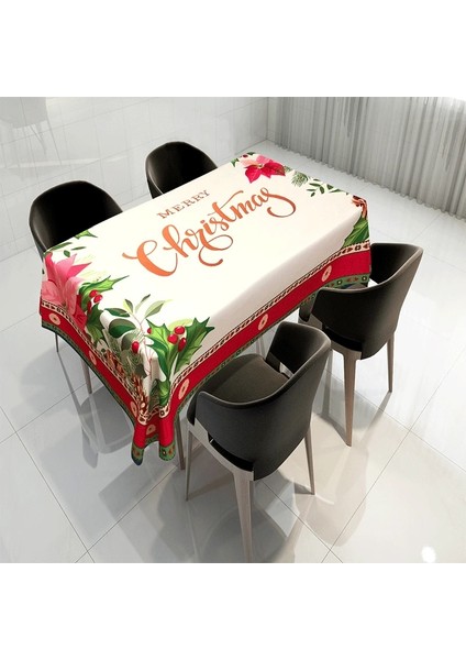 Bir Stil 140X180CM 2020 Yeni Yıl Noel Masa Örtüsü Mutfak Yemek Masası Süslemeleri Ev Dikdörtgen Parti Masa Noel Süsleri Kapakları (Yurt Dışından)