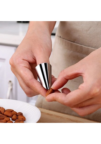 Gösterilen Stil Gibi Paslanmaz Çelik Mutfak Kesme Koruma Aletleri Parmak Koruyucular Fıstık Sheller Sebze Kuruyemiş Soyma Parmak Koruyucu (Yurt Dışından) modelleri