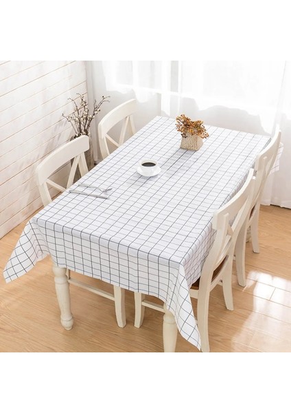 Beyaz Stil 90X137CM Plastik Masa Örtüsü Baskı Renk Pembe Düğün Doğum Günü Partisi Masa Örtüsü Dikdörtgen Masa Örtüsü Mendil Kapakları Su Geçirmez Masa Örtüsü (Yurt Dışından)