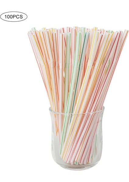 Gri Tarzı Lot Tek Kullanımlık Pipetler Esnek Plastik Içme Pipetleri Floresan Pipetler Parti Bar Kulübü Dıy Içecek Hasır Bar Aksesuarları (Yurt Dışından)