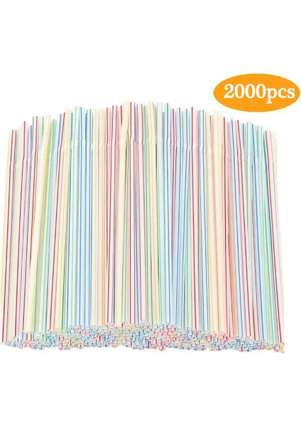 300 Adet Tarzı Adet Tek Kullanımlık Plastik Içme Pipetleri Çok Renkli Çizgili Bükülebilir Dirsek Içecek Pipetleri Parti Için Doğum Günü Kutlaması (Yurt Dışından) modelleri