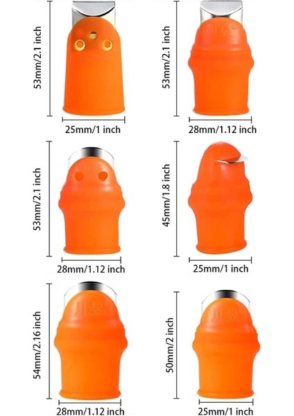 Turuncu Tarzı Yükseltme Bahçe Silikon Başparmak Bıçağı Hasat Bitki Bıçağı Bahçecilik Parmak Bıçağı Trim Bahçe Sebze Aracı P9JC Için Toplama (Yurt Dışından)