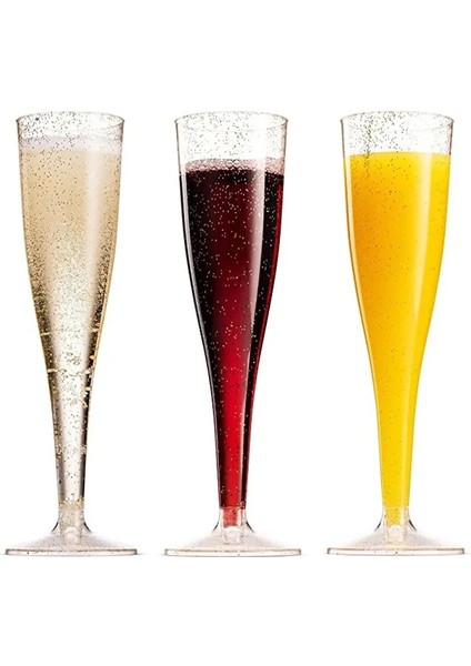 Gül Altın Tarzı 24 Adet 6.5oz 200ML Limit Tek Kullanımlık Plastik Şarap Cam Parti Düğün Şampanya Flüt Kadeh Kokteyl Bardağı (Yurt Dışından) indirimleri