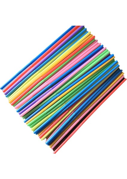 100PCSD Tarzı Tek Kullanımlık Pipetler Esnek Plastik Içme Pipetleri Floresan Pipetler Parti Bar Kulübü Dıy Içecek Hasır Bar Aksesuarları Pp (Yurt Dışından)