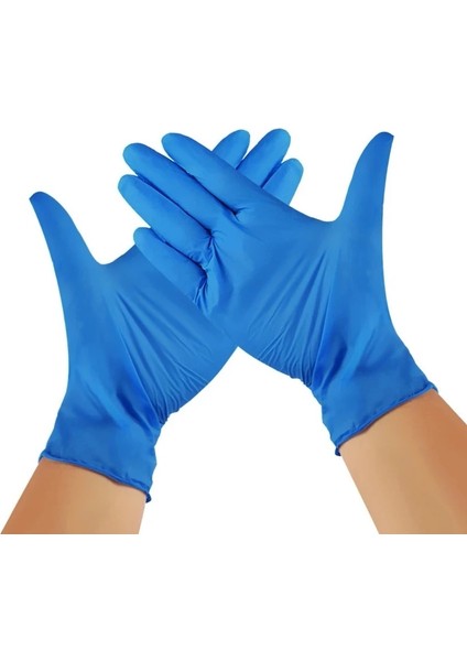 Mavi Stil XL-100 Adet Adet Tek Kullanımlık Nitril Eldivenler Ev Mutfak Tek Kullanımlık Lateks Iş Eldivenleri Bulaşık Su Geçirmez Temizlik Eldivenleri (Yurt Dışından)
