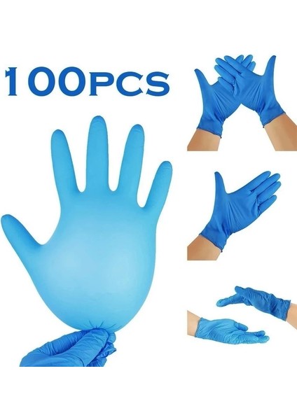 Mavi Stil XL-100 Adet Adet Tek Kullanımlık Nitril Eldivenler Ev Mutfak Tek Kullanımlık Lateks Iş Eldivenleri Bulaşık Su Geçirmez Temizlik Eldivenleri (Yurt Dışından) fiyatları