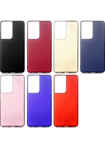 Galaxy S21 Ultra Kılıf Premier Silikon Kapak-Kırmızı
