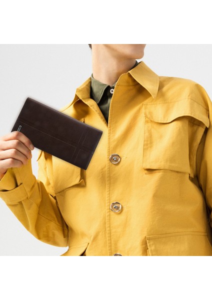 Deabolar Erkek Moda Premium Uzun Stil Cüzdan Gençler Para Kahverengi Çanta Yurt Dışından modelleri