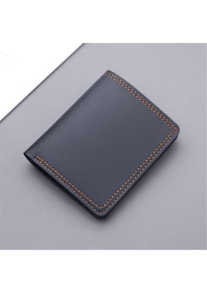Moda Erkek Kart Sahibinin Kısa Cüzdan Ince Kimlik Kartı Tutucu Pu Deri Bozuk Para Cüzdanı Değişim Para Kesesi Günlük Saklama Çantası Küçük Cüzdan Yurt Dışından fırsatları