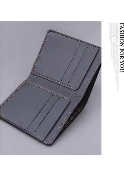 Moda Erkek Kart Sahibinin Kısa Cüzdan Ince Kimlik Kartı Tutucu Pu Deri Bozuk Para Cüzdanı Değişim Para Kesesi Günlük Saklama Çantası Küçük Cüzdan Yurt Dışından indirimleri