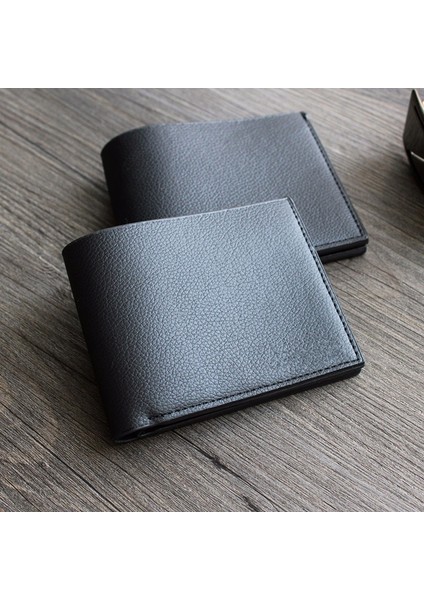 Moda Erkek Bifold Cüzdan Pu Deri Küçük Erkek Para Iş Çantalar Siyah Kahve Kısa Çok Fonksiyonlu Kredi Kartı Sahipleri Yurt Dışından
