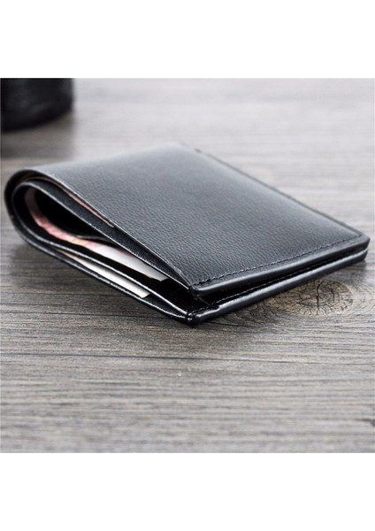Moda Erkek Bifold Cüzdan Pu Deri Küçük Erkek Para Iş Çantalar Siyah Kahve Kısa Çok Fonksiyonlu Kredi Kartı Sahipleri Yurt Dışından