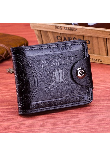 Vintage Erkek Deri Marka Lüks Cüzdan Kısa Ince Erkek Çantalar Para Klip Kredi Kartı Dolar Portomonee Carteria Dropship Yurt Dışından fiyatları