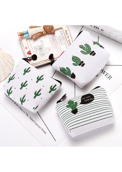 Kadın Kanvas Fermuar Küçük Para Çantaları Kaktüs Baskı Taze Mini Para Tutucu Çantalar Kız Çocuk Cüzdan Anahtar Çanta Kılıfı Yurt Dışından fiyatları