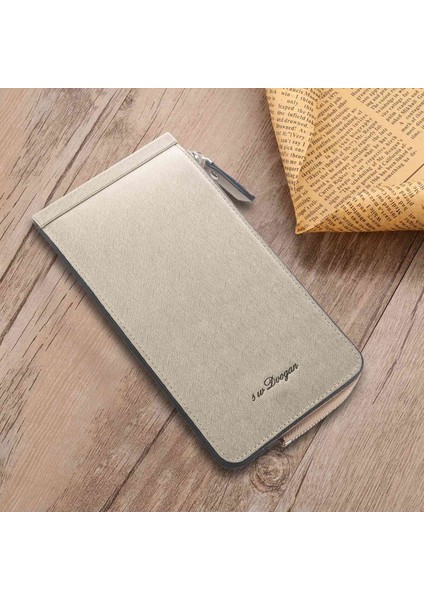 Deabolar Severler Uzun Stil Ultra Ince Kart Setleri Çoklu Kart Uçları Büyük Kapasiteli Cüzdan Fermuar Altın Çanta Yurt Dışından fiyatları