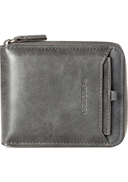 Baellerry Erkek Cüzdan Kartvizitlik Retro DeriGri Yurt Dışından fiyatları