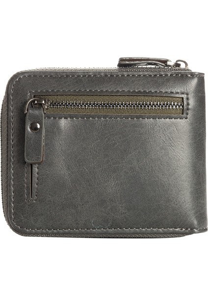 Baellerry Erkek Cüzdan Kartvizitlik Retro DeriGri Yurt Dışından modelleri