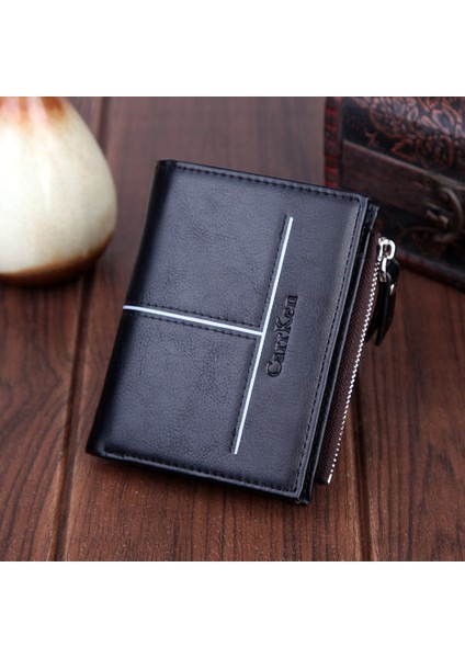 Erkek Cüzdanı Retro Cüzdan Erkek Çanta Cüzdanı Avrupa ve Amerika Birleşik Devletleri Kısa Fermuarlı Çanta Modaya Uygun Dolar Klipsi Üreticileri Fabrika Satışları Yurt Dışından