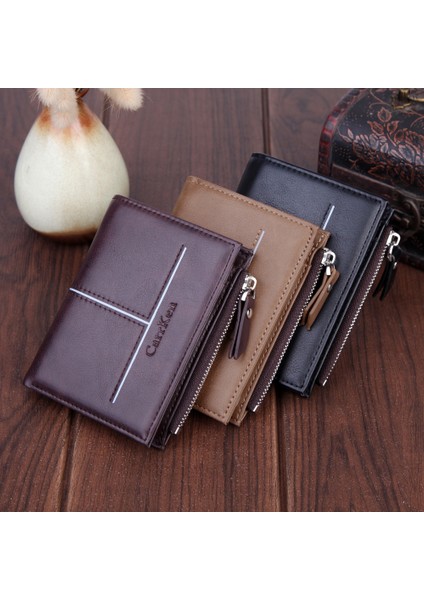 Erkek Cüzdanı Retro Cüzdan Erkek Çanta Cüzdanı Avrupa ve Amerika Birleşik Devletleri Kısa Fermuarlı Çanta Modaya Uygun Dolar Klipsi Üreticileri Fabrika Satışları Yurt Dışından fiyatları